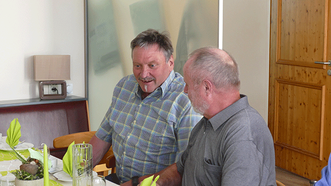 Gerhard und Olaf Gerhard Olaf Pirna Klassentreffen 2018